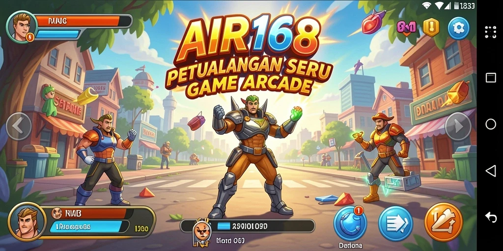 Tampilan gameplay seru dan penuh warna dari AIR168.