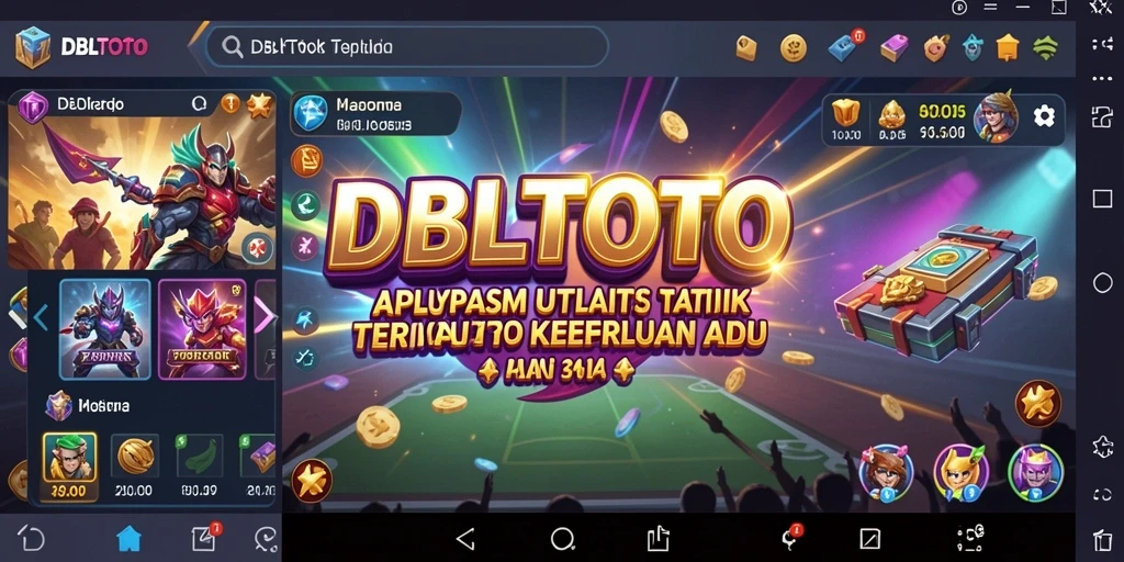Tampilan antarmuka pengguna yang intuitif dari DBLTOTO.