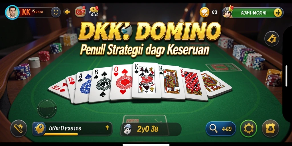 Tampilan gameplay menarik dari DKK yang menampilkan keseruan Domino.