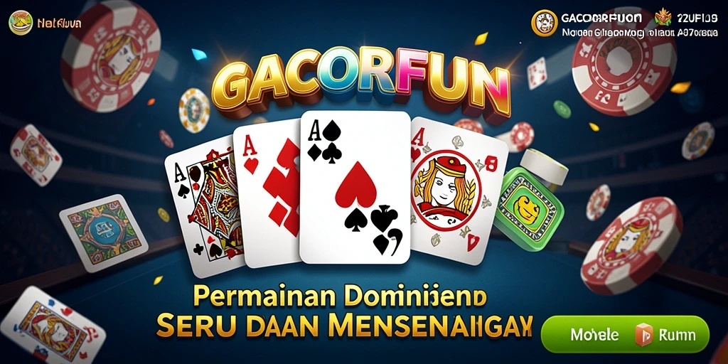 Tampilan gameplay seru di GACORFUN dengan permainan Domino.