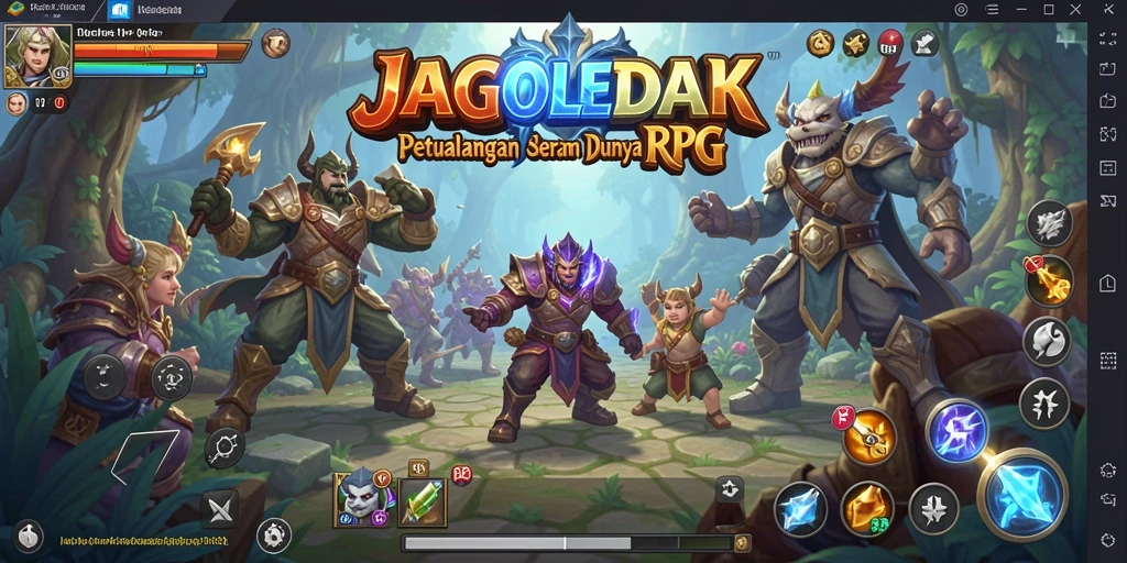 Screenshot gameplay JAGOLEDAK menunjukkan aksi seru dan grafis menawan.