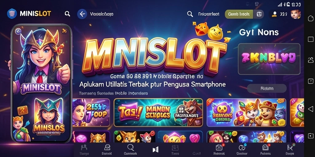 Screenshot MINISLOT menampilkan fitur pengoptimalan aplikasi dengan antarmuka yang sederhana.