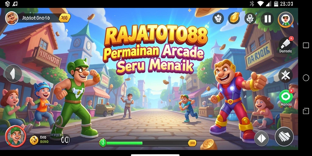 Tampilan gameplay seru dari RAJATOTO88 dalam kategori Arcade.