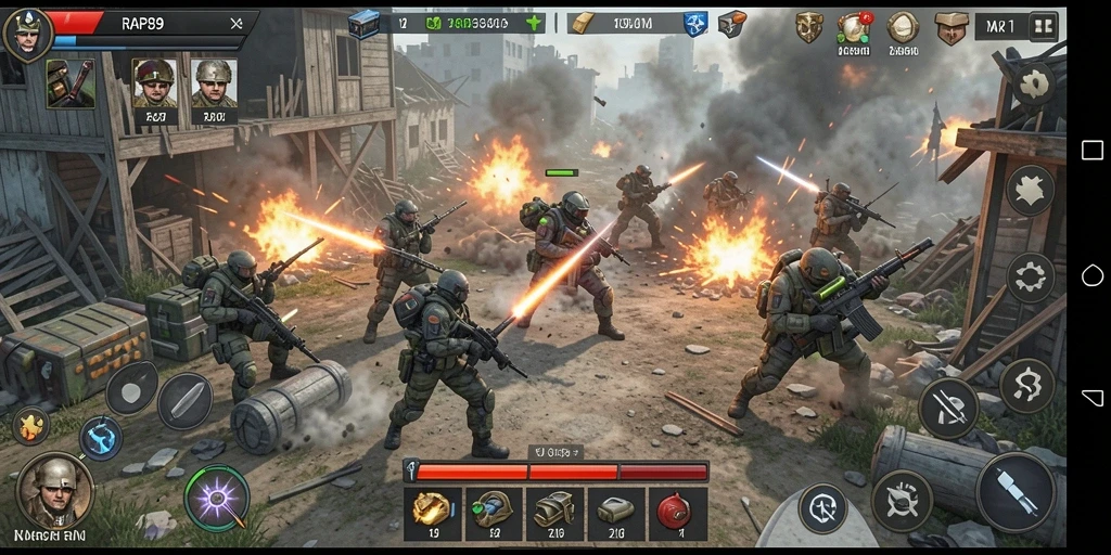 Tampilan gameplay seru dari RAP89 dengan berbagai strategi yang dapat diterapkan.