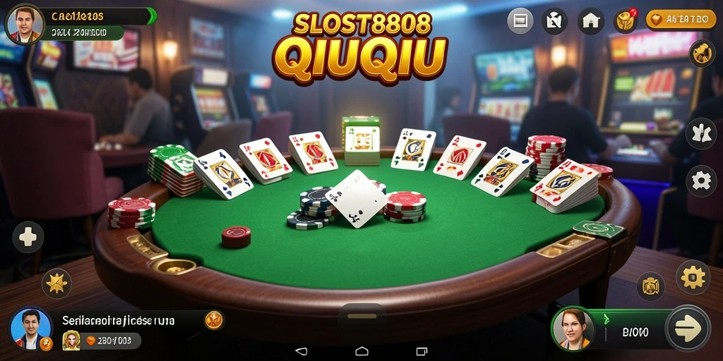 Gameplay <strong>SLOST8808</strong> yang seru dan kompetitif dalam permainan <strong>QiuQiu</strong>.