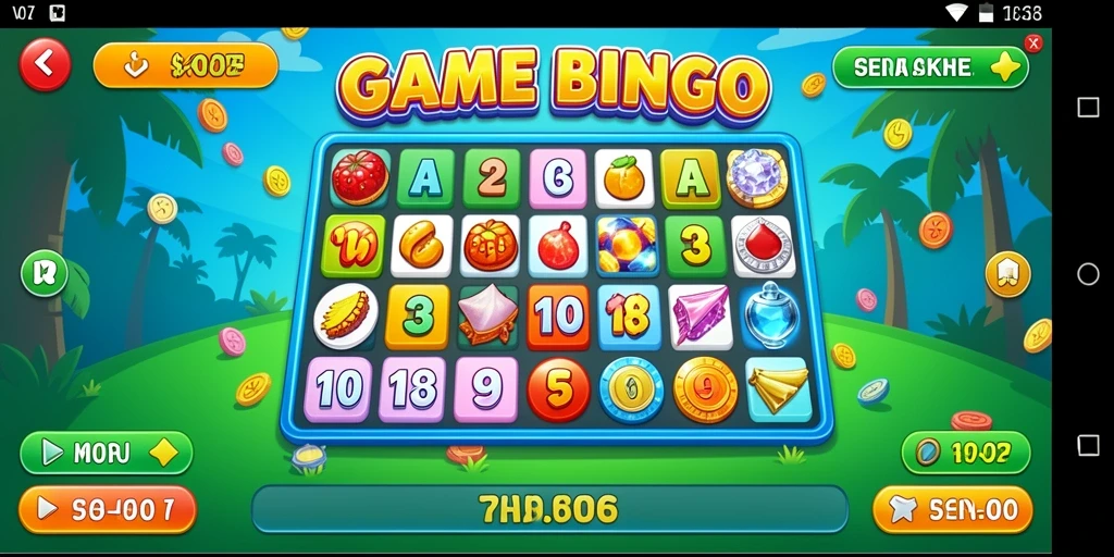 Screenshot gameplay V07 menampilkan keseruan permainan Bingo.