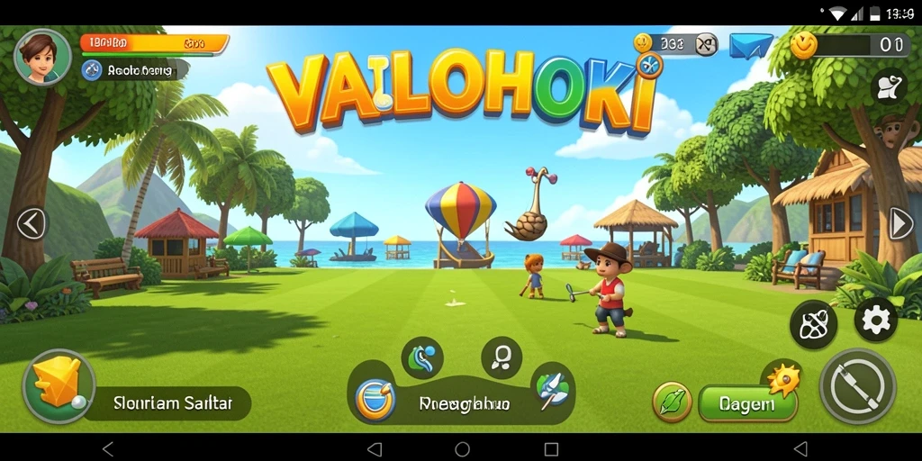 Tampilan menarik dari gameplay VALOHOKI yang seru dan menghibur.